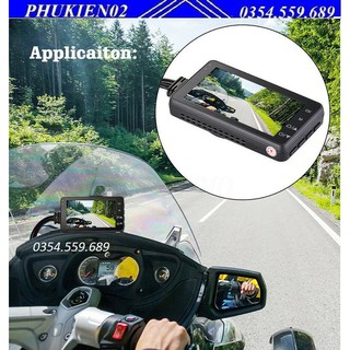 Camera Hành Trình Dành Cho Xe Máy Kèm 2 Camera Sau Chống Nước Cao Cấp MT208 - Camera Hành Trình MT208