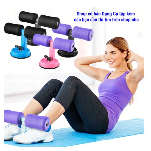 Dụng cụ tập cơ bụng gym yoga eo thon tại nhà gập bụng giảm mỡ có đế hút gắn sàn chữ bàn đạp nâng cấp