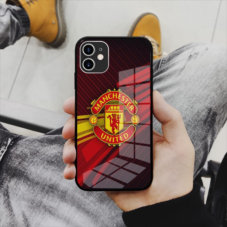 Ốp lưng kính đẹp Logo MANCHESTER UNITED sang trọng Iphone 7/7Plus/8/8Plus/X/Xs/Xs Max/11/11 Promax/12/12 Promax OK-97