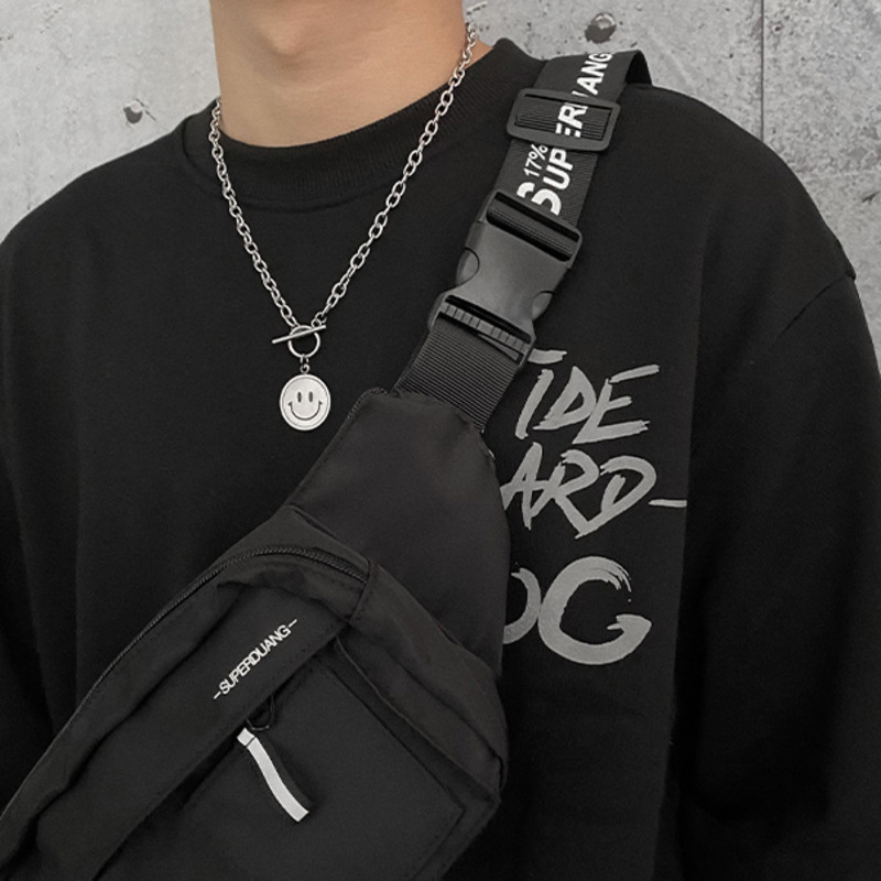 Vòng cổ mặt hình mặt cười phong cách hiphop thời trang cá tính