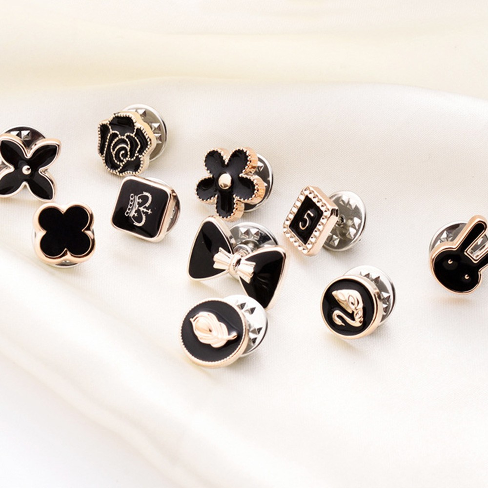 Bộ 10 Khuy Cài Khăn Quàng Cổ Phong Cách Hàn Quốc