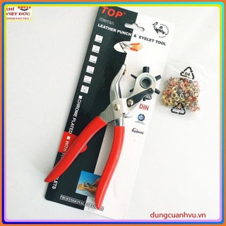 Kìm bấm lỗ kèm khoen TOP K6012A