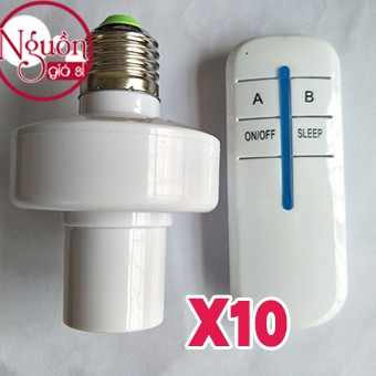 Compo 10 Đui đèn điều khiển từ xa remote RF E27