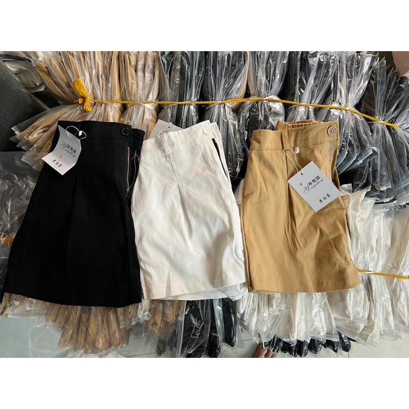 Quần Giả Váy Nữ Lưng Chun Vải Kaki Lót Quần Bên Trong Năng Động