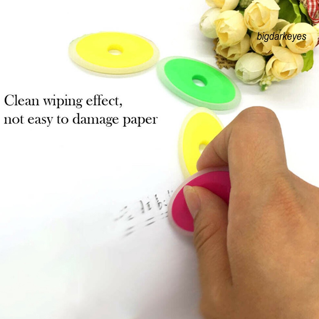Gôm Tẩy Bút Chì Bằng Silicon Mềm Hình Oval Siêu Nhẹ Cho Trường Học