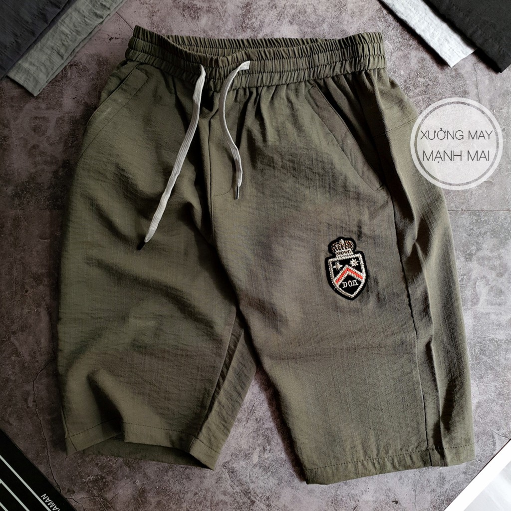 Quần ngố nam DOA 3 túi khóa chất liệu vải đũi xước siêu hot - QN09 | BigBuy360 - bigbuy360.vn