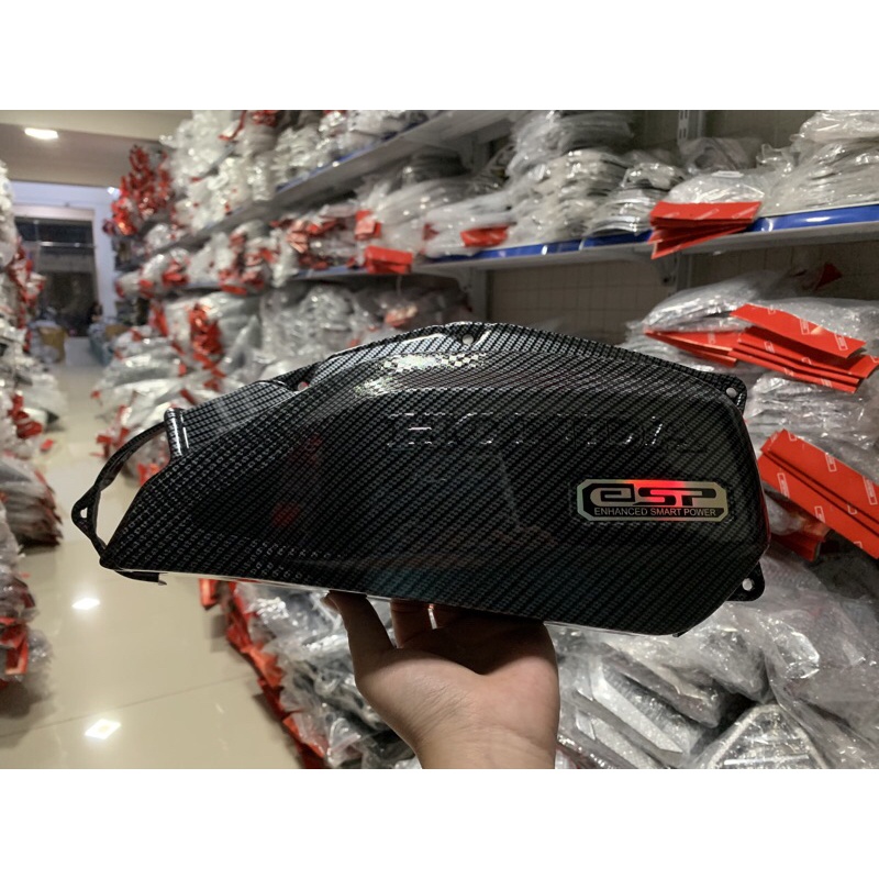 Combo 3 món ốp cacbon xe AB 20 (Ốp bô, ốp bầu, quạt gió)