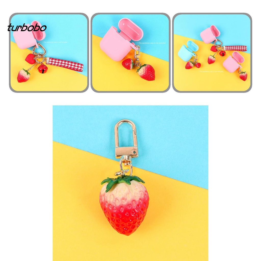 Móc khóa điện thoại hình trái tim 3D chống rơi vỡ