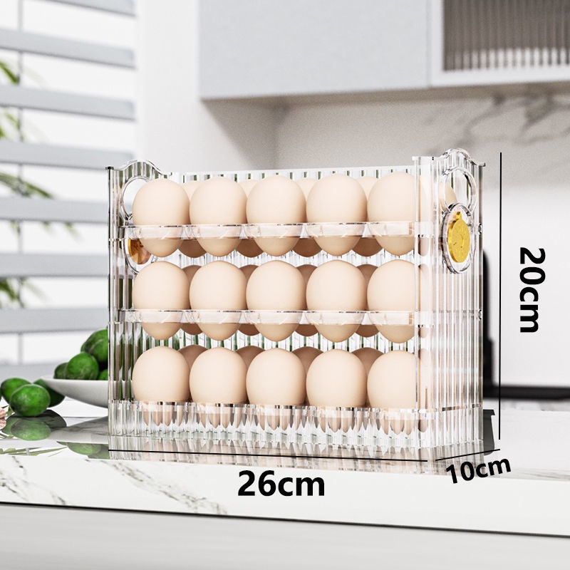A - LIFE Hộp Đựng Trứng 30 Ngăn Có Thể Đảo Ngược Tiện Dụng