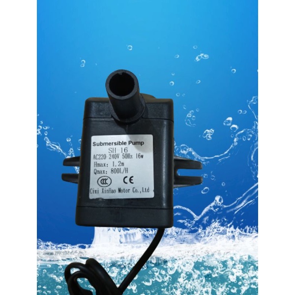 Bơm 9w và 16w quạt điều hoà quạt hơi nước bể cá loại