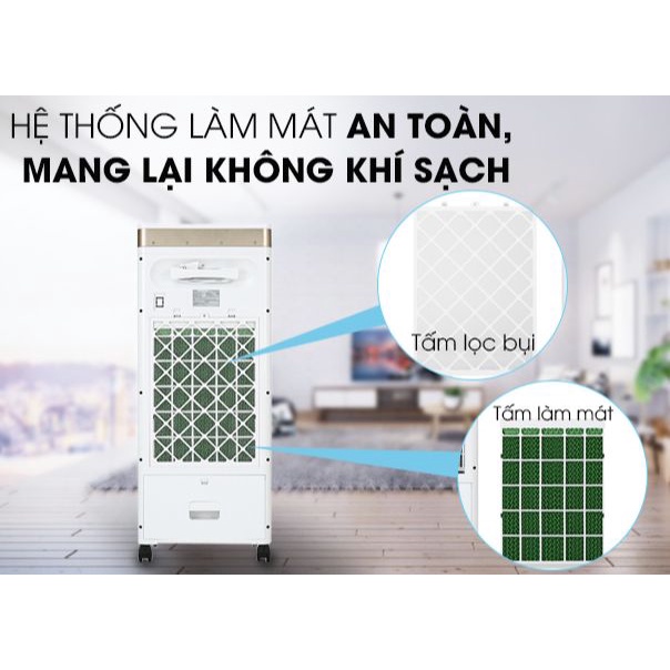 Quạt điều hòa hơi nước làm mát Delites FLS-L20KG Trưng bày Mới 99%- Công suất 160 W, Bình nước 11 lít, Bảo hành 12 th