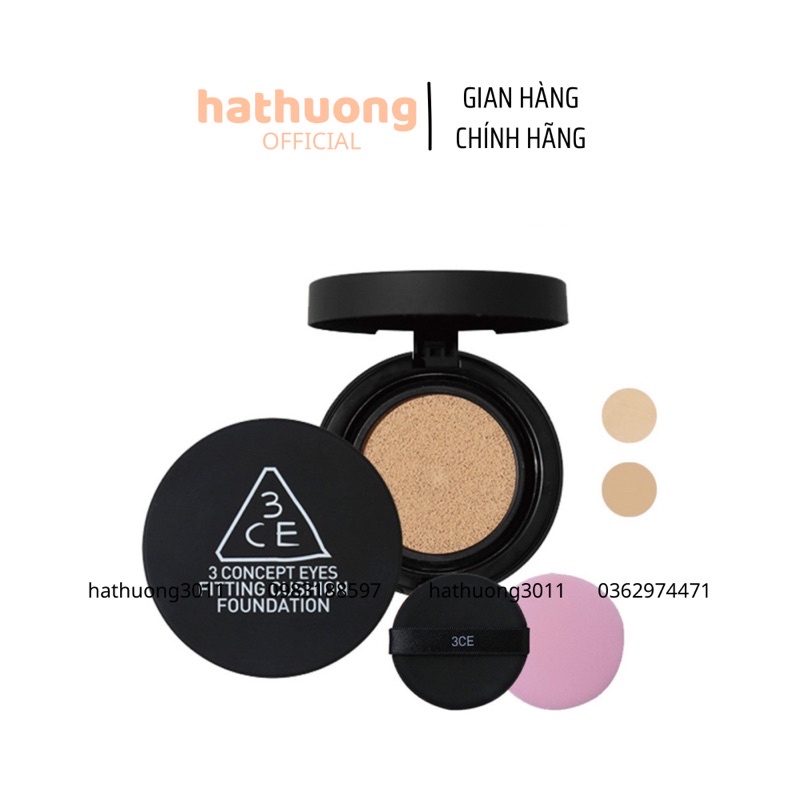 Phấn Nền Dạng Nước 3CE Fitting Cushion Foundation