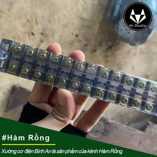 Cầu đấu domino 25A 12P 600V loại 12 mắt bằng đồng