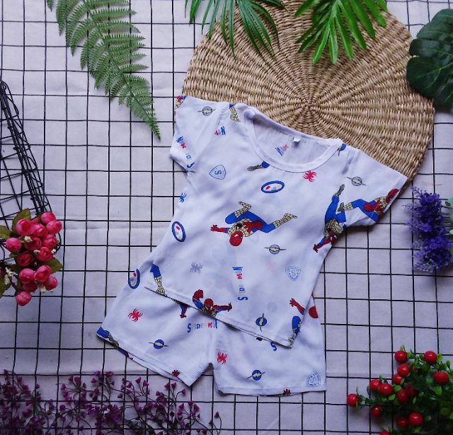 Combo 4b lanh bé trai ba lỗ, tay ngắn 6-9kg