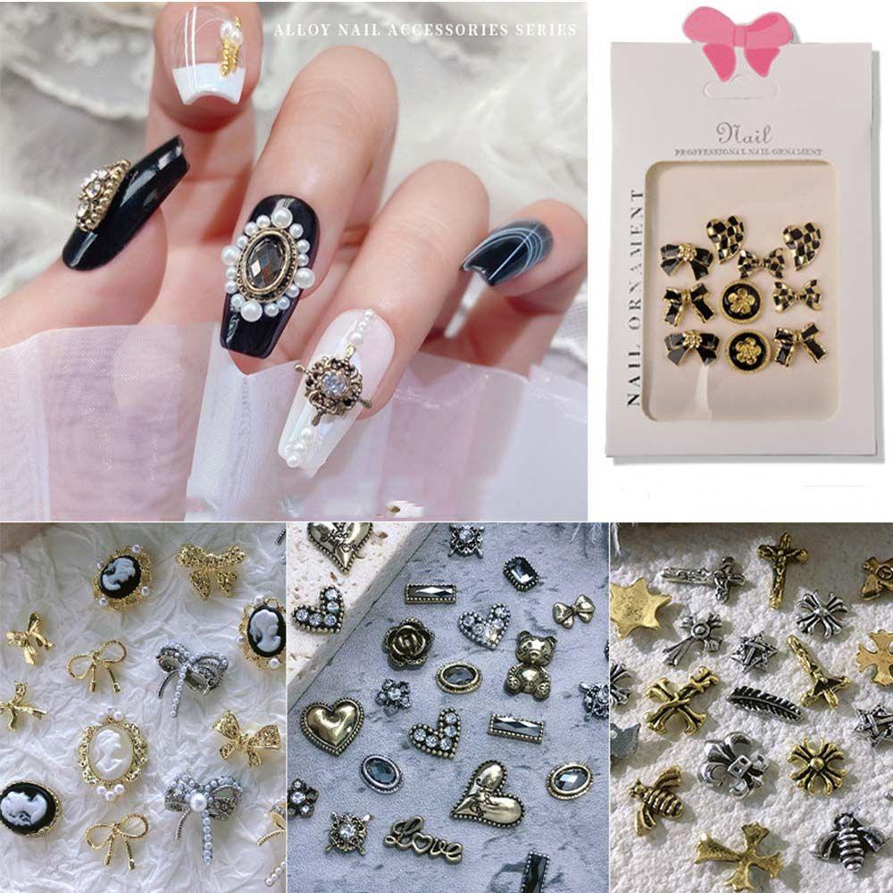 Bộ Dụng Cụ Làm Móng Nghệ Thuật MXMUSTY|Phụ Kiện Trang Trí Móng Tay 3D Bằng Hợp Kim Charms