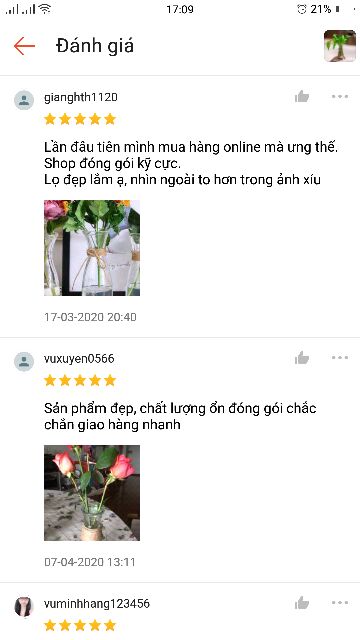 Bình bông eo nhỏ tặng 01 dây dừa trang trí