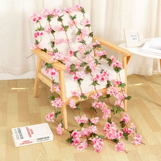 Dây hoa giả bằng lụa chiều dài 2.3m trang trí