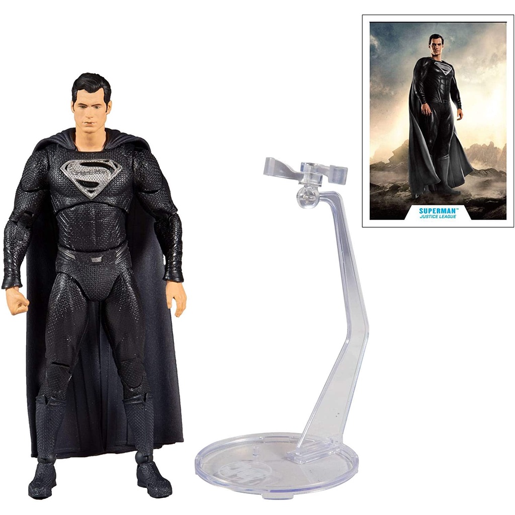 MÔ HÌNH CHÍNH HÃNG MCFARLANE SUPERMAN JL BLACK SUIT VER