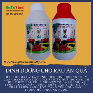 1 lít dinh dưỡng dung dịch trồng rau thủy canh trồng cây ăn quả Hydro Umat F hiệu quả và chính hãng