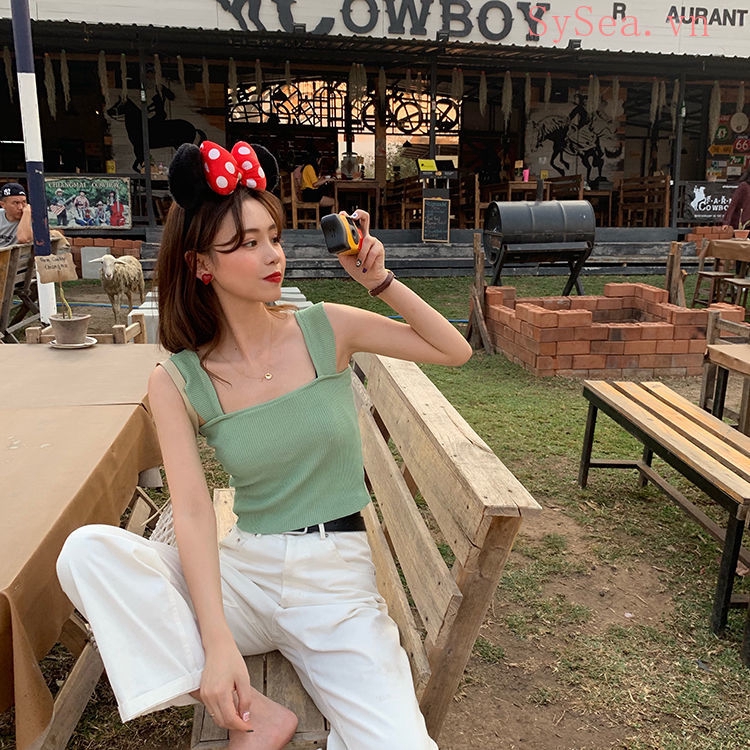 Áo hai dây nữ phong cách quyến rũ trẻ trung