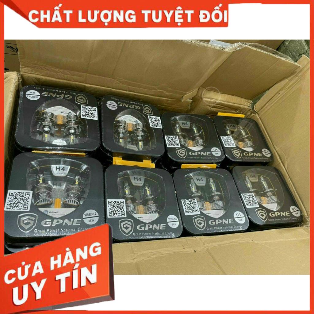 Bộ Đèn Led GPNE R4 Chân 9005 / HB3, công suất 55W Có Canbus Chính Hãng , Cho Xe Con 12V Và Xe Tải 24V