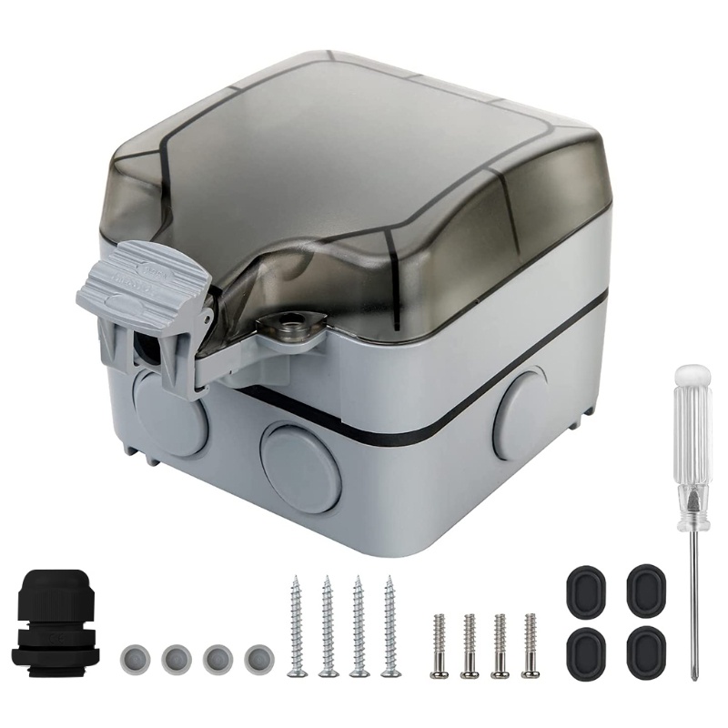 Ổ Cắm Điện Gắn Tường Chống Thấm Nước IP66 Tiện Dụng