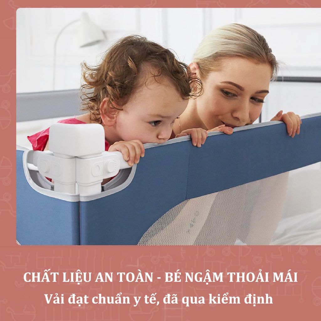 Thanh chắn giường Nhật Bản V-BABY NV01 & N1 hàng cao cấp - 1 hộp 1 thanh