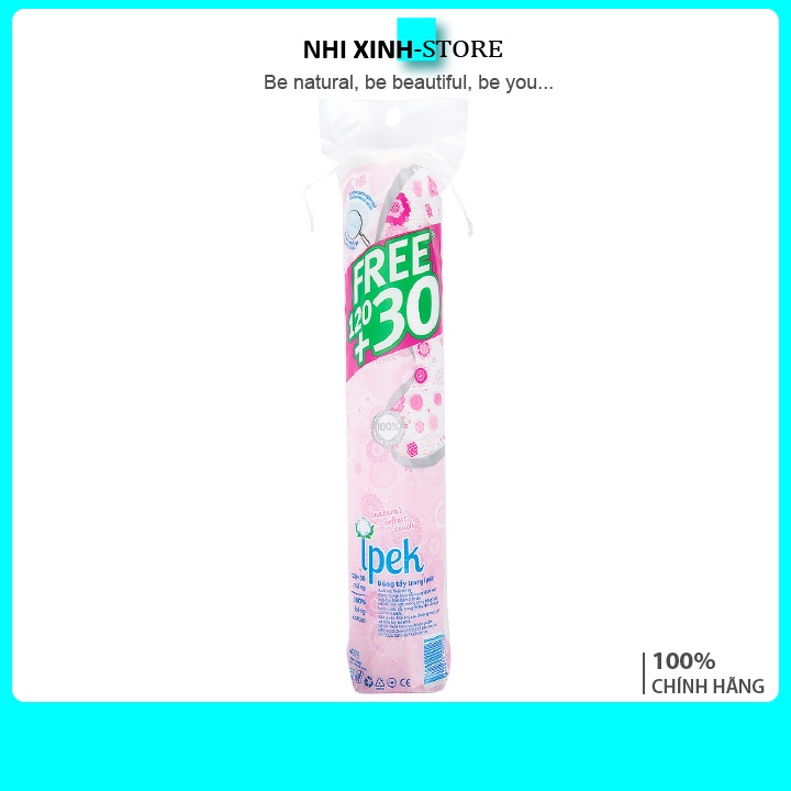 Bông Tẩy Trang Ipek Cotton Pads 120+30 Miếng Thổ Nhĩ Kỳ