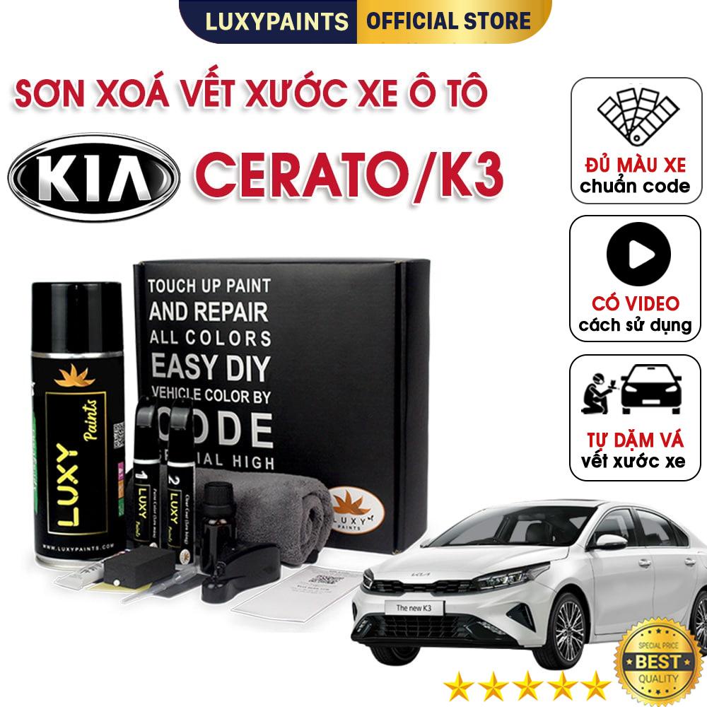 Sơn xóa vết xước xe ô tô Kia Cerato LUXYPAINTS, Bút tẩy xoá vết trầy xước sơn xe oto màu chuẩn CODE - LP01KICE