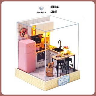 Mô hình nhà búp bê gỗ DIY phòng bếp Taste of life