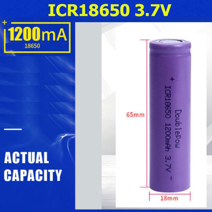 Pin sạc dung lượng cao Doublepow 18650 3.7V 1200mAh