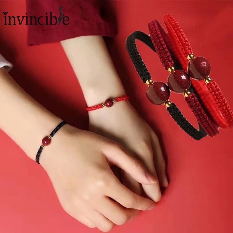 Vòng Tay Bện Dây Đỏ May Mắn Phong Cách Trung Hoa Cho Cặp Đôi