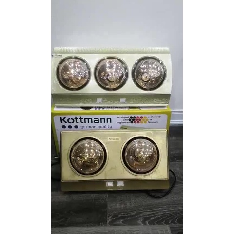 Đèn nhà tắm 2 bóng 3 bóng sưởi ấm nhanh, điều chỉnh từng bóng tiện lợi Đèn sưởi phòng tắm 2/3 bóng bảo hành 12 tháng
