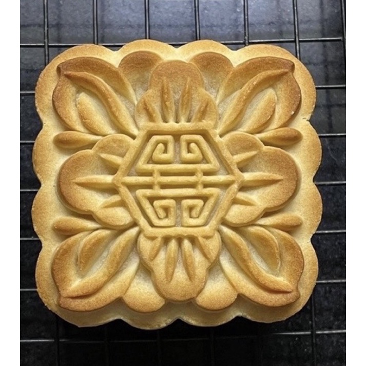 Khuôn trung thu vuông 150g 4 mặt