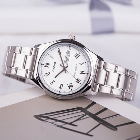 Đồng hồ nam CASIO MTP-V006D-7B chính hãng - Dây thép không gỉ - Ảnh thật | BigBuy360 - bigbuy360.vn