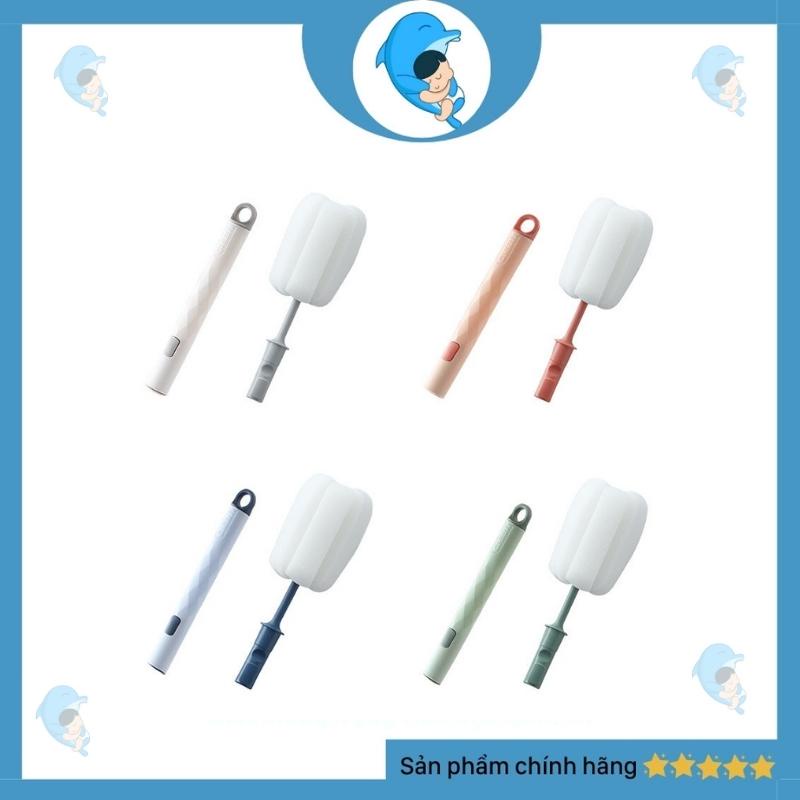 Cọ rửa bình sữa mút xốp cho bé, đầu mút xốp có thể thay thế tiện lợi