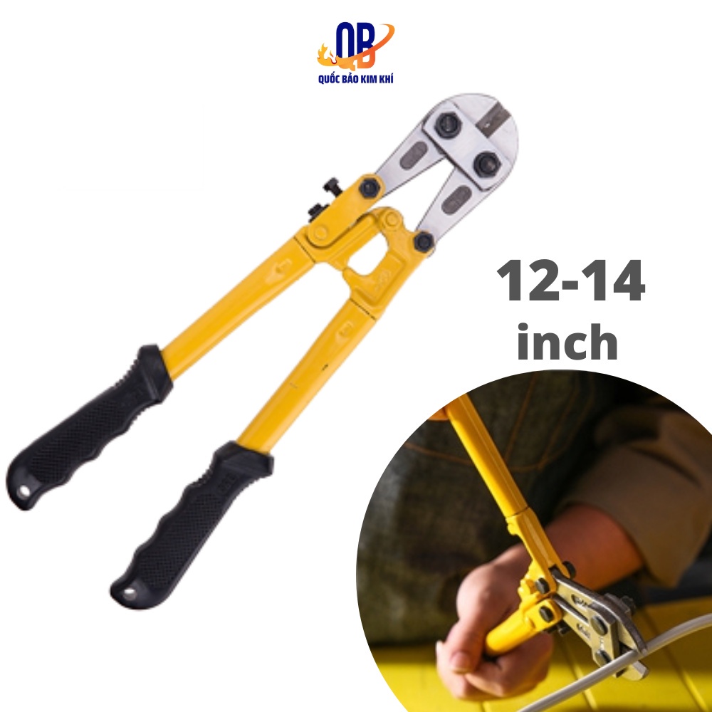 Kìm cộng lực đa năng Deli 12-14" - kềm cộng lực lưỡi cắt SK5 chống rỉ siêu cứng cắt sắt kim loại, cáp dây điện