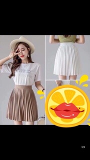 Chân váy xếp ly ( có quần trong)