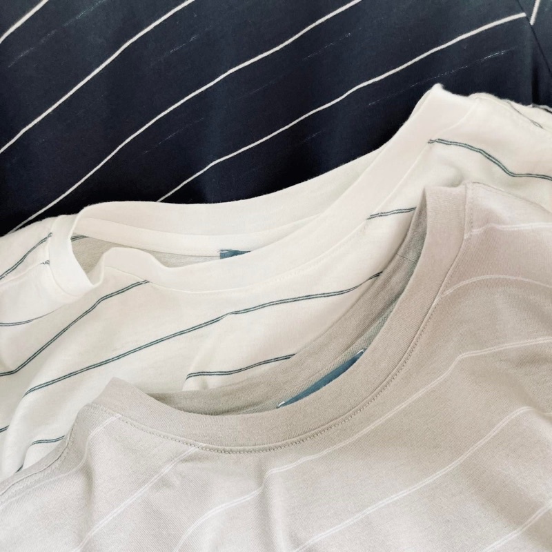 Áo thun relaxed fit striped