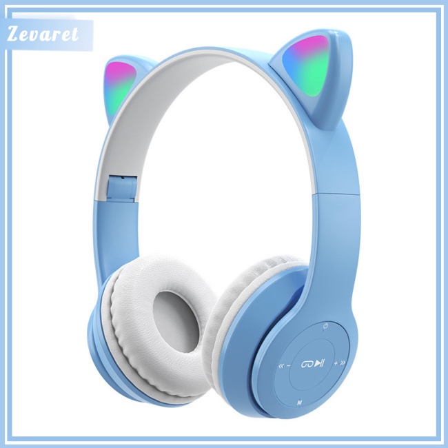 Tai Nghe Bluetooth Có Mic Hình Tai Mèo Đội Nón Bảo Hiểm Độc Đáo