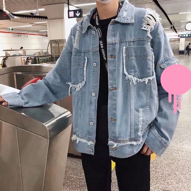 ÁO KHOÁC JEANS UNISEX (có hình chụp thật)