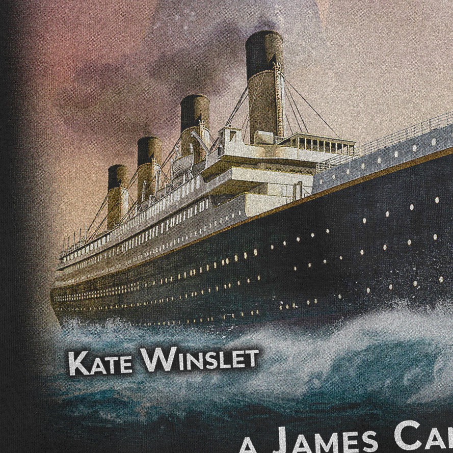 Áo Sơ Mi In Hình Phim Titanic Phong Cách Vintage 01