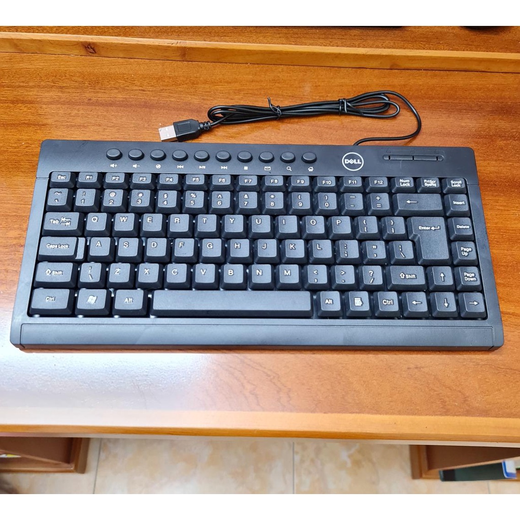 Bàn Phím dây Dell BK616 Mini MULTI - Tích hợp nhiều phím tắt, Gõ Êm Tay, Nhạy. Hỏa tốc