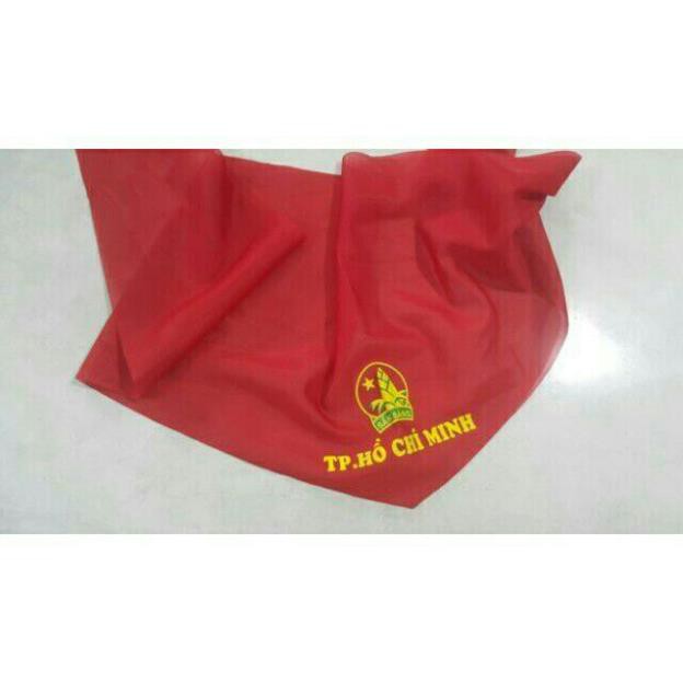 Khăn quàng đỏ có chữ tphcm loại 1