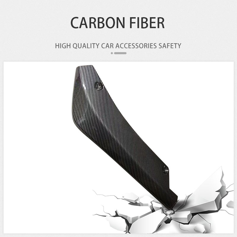 Phụ Kiện Bảo Vệ Cản Sau Xe Hơi Bằng Sợi Carbon Chống Trầy Xước Tiện Dụng Bảo Vệ Viền Cản Sau Xe Ô Tô 2 chiếc ốp cản xe ô tô miếng dán bảo vệ môi trường an toàn phổ quát góc sau ô tô chống va đập chống trầy xước bộ chia bộ chia bảo vệ phụ kiện ngoại thất