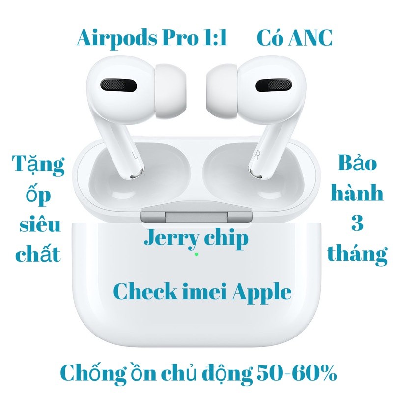 Siêu Phẩm Tai Nghe Bluetooth TWS Pro Premium - Chống Ồn Chủ Động ANC - Xuyên Âm - Check Imei Wep