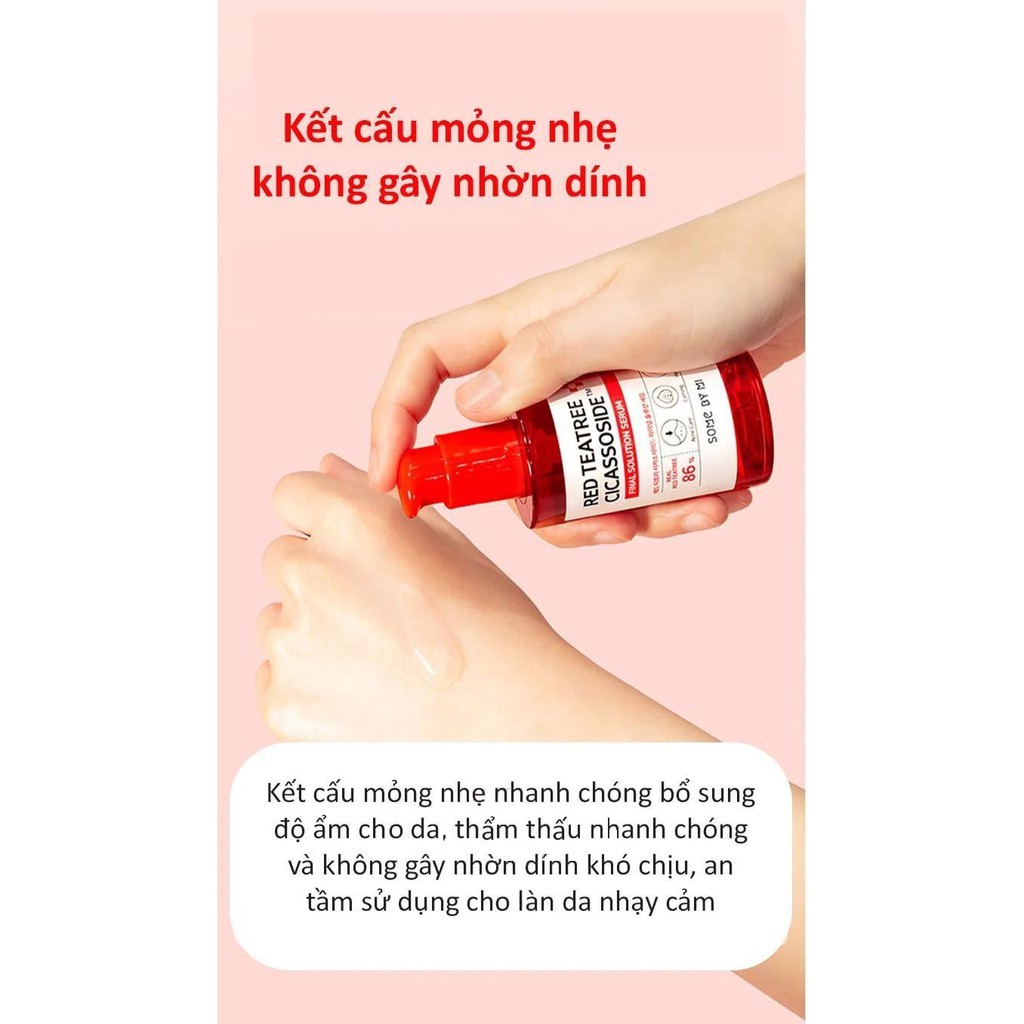 Bộ 3 Sản Phẩm Làm Dịu, Phục Hồi Da Some By Mi Red TeaTree Cicassoside Derma Solution(Toner 150ml + Serum 50ml + Kem 60g) | BigBuy360 - bigbuy360.vn