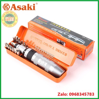 Bộ tua vít đóng 13 mũi asaki ak-7192