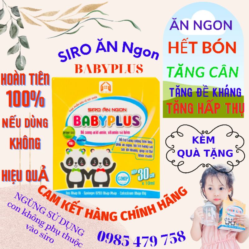 BABYPLUS siro ăn ngon❤SIRO CHO BÉ❤ DÀNH CHO BÉ BiẾNG ĂN - SUY DINH DƯỠNG -CHẬM LỚN - TÁO BÓN