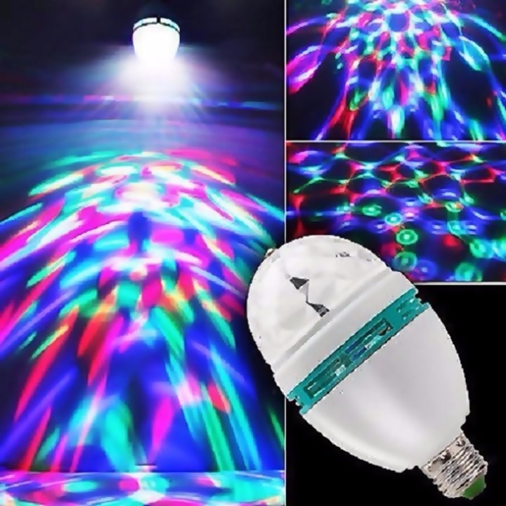 Đèn led xoay 7 màu NCDS80